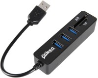 ReTrack All In One with 3 ports for SD/MMC/M2/MS Multi Combo USB Hub(Black)   Laptop Accessories  (ReTrack)