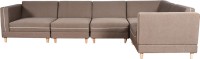 Cloud9 Regan Fabric 5 Seater(Finish Color - English Brown)   Furniture  (Cloud9)