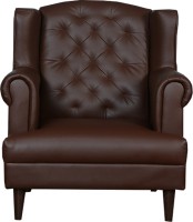 View Cloud9 Daffodil Leather 1 Seater(Finish Color - Dark Brown) Furniture (Cloud9)