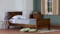 View VINTEJ HOME Solid Wood Single Bed(Finish Color -  WALNUT) Furniture (VINTEJ HOME)