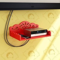 View Decorasia Red Set Top Box MDF Wall Shelf(Number of Shelves - 1, Red) Furniture (Decorasia)