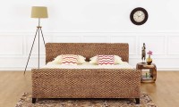 View Furnspace Urbane Bed Solid Wood King Bed(Finish Color -  Natural Water Hyacinth) Furniture (Furnspace)