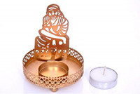 Meenamart Sai Baba Shadow Candle Tea light holder Candle Candle(Gold, Pack of 1) - Price 128 71 % Off