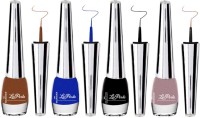 La Perla Laerla Pack Of 4 Sparkeling Eyeliner 5MLx4pc-LE101-Black,Blue,Brown,Pink 5 g(Black Blue Brown Pink) - Price 249 84 % Off  