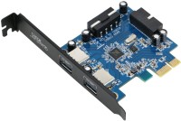 View QuantumZERO PCI-E To USB 3.0 2 Port QZ-PE02 Expansion Card(Blue) Laptop Accessories Price Online(QuantumZERO)