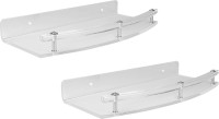 View Admire 12'' Supreme Shelf 2pc Acrylic Wall Shelf(Number of Shelves - 2, Clear) Furniture (Admire)