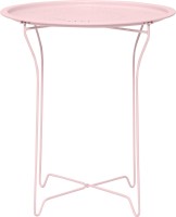HÄUSER Bordeaux Side Table in Pink Metal Outdoor Table(Finish Color - PINK)   Furniture  (HÄUSER)