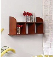 View Decorasia Straight MDF Wall Shelf(Number of Shelves - 4, Brown) Furniture (Decorasia)