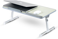 Portronics Cool Pad Wood Portable Laptop Table(Finish Color - Off White)