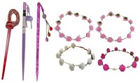 MONA combo of juda sticks with Floral Tiara Hair Accessory Set(Multicolor) - Price 630 78 % Off  