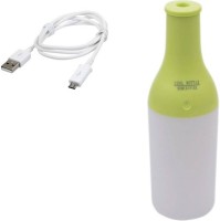 Benison India Mini Bottle Ultrasonic USB Cool Mist Lamp Portable Car Air Purifier(Green)   Home Appliances  (Benison India)