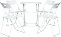 Häuser White Metal Table & Chair Set(Finish Color - White)   Furniture  (Häuser)