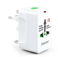 SHOPCRAZE Universal Pocket Travel Charger Multi-Plug, AU/EU/UK/US/CN Worldwide Adaptor (White) VNHB9632 Worldwide Adaptor(White)   Laptop Accessories  (SHOPCRAZE)