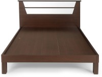 @home by Nilkamal Krik Engineered Wood Queen Bed(Finish Color -  Walnut)   Furniture  (@home by Nilkamal)
