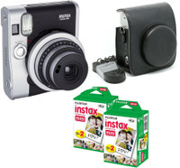 Fujifilm Mini 90 Black with Black case & 40 Shots Instant Camera(Black) Fujifilm Mini 90 Black with Black case & 40 Shots Instant Camera(Black)
