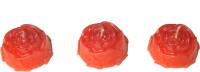 KUINBE FLOATING FLOWER CANDLE Candle(Red, Pack of 3) - Price 90 30 % Off  