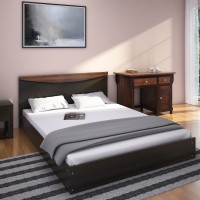 View Perfect Homes by Flipkart Carol Queen Low Bed(Finish Color -  Wenge) Furniture (Perfect Homes by Flipkart)