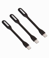 Infinity Flexible Portable Lamp 3 pcs Flexible Led Light USB LED-3 Led Light(Black)   Laptop Accessories  (Infinity)