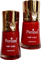 Personi Multicolor Set of 2 Nail Paints Red(20 ml, Pack of 2) - Price 125 49 % Off  