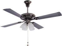 USHA Fontana Lotus 1230 mm 4 Blade Ceiling Fan(Black Chrome, Pack of 1)