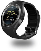 YD Premium phone Smartwatch(Black Strap, M)