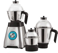 cello Steelco Alpha 1000 W Mixer Grinder (3 Jars, Silver)
