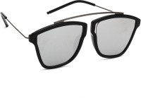Eyeland Wayfarer Sunglasses(For Men & Women, Silver)