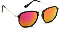 Eyeland Wayfarer Sunglasses(For Men & Women, Pink, Yellow, Multicolor)