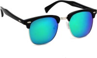 Eyeland Clubmaster Sunglasses(For Men & Women, Green, Blue, Multicolor)