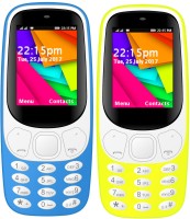 I Kall K35 Combo Of Two Mobile(Light Blue, Yellow) - Price 1399 30 % Off  