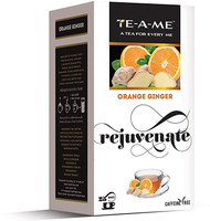 TE-A-ME Herbal Ice Tea Orange, Ginger Infusion Tea Bags Box(25 Bags)