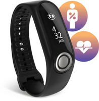 TomTom WRT053 Fitness Smartwatch(Black Strap, L)
