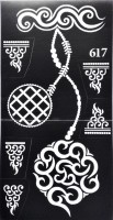 ARR Henna Stencils ARR Henna Stencil Sticker(HENNA DESIGN) - Price 110 45 % Off  