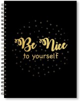 Clixicle Life Goals A5 Notebook Unruled 150 Pages(Black)