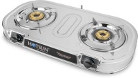 Hotsun CLUB 2 DELUXE BRASS BURNER Stainless Steel Manual Gas Stove(2 Burners)
