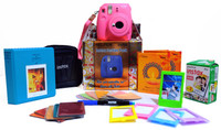 Fujifilm Instax Mini 9 Flamingo Pink Festive Pack Instant Camera(Pink) Fujifilm Instax Mini 9 Flamingo Pink Festive Pack Instant Camera(Pink)