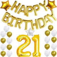 SHOP ONLINE Gold Happy Birthday Foil