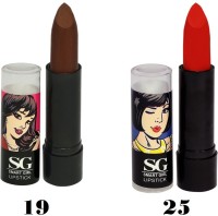 Amura Smart Girl LipStick Set of 2 (19,25)(4.5 g, 19,25) - Price 129 35 % Off  