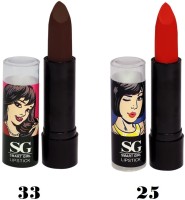 Amura Smart Girl LipStick Set of 2 (33,25)(4.5 g, 33,25) - Price 129 35 % Off  