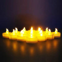 SHOP ONLINE 1 Candle(Yellow, Pack of 24)