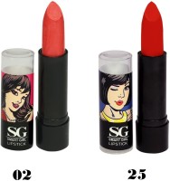 Amura Smart Girl LipStick Set of 2 (02,25)(4.5 g, 02,25) - Price 129 35 % Off  