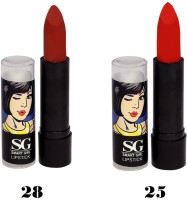 Amura Smart Girl LipStick Set of 2 (28,25)(4.5 g, 28,25) - Price 129 35 % Off  