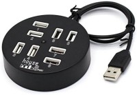 OXYURA 8 Port USB HUb 2.0 USB Adapter(Black)