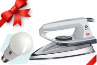 View Bajaj DX2 with LED Bulb Dry Iron(Grey) Home Appliances Price Online(Bajaj)