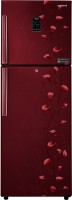 SAMSUNG 253 L Frost Free Double Door 2 Star Convertible Refrigerator(Tender Lily Red, RT28K3922RZ/HL)