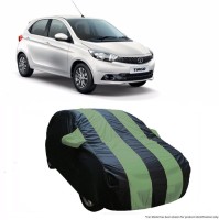 Flipkart SmartBuy Car Cover For Tata Tiago (With Mirror Pockets)(Green, Blue)
