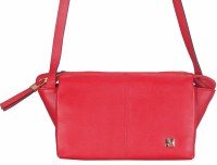 ADAMIS Women Red Genuine Leather Sling Bag