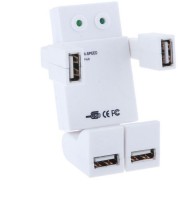 View Smiledrive Robot 4 in 1 USB Hub(Multicolor) Laptop Accessories Price Online(Smiledrive)