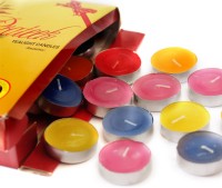 Skycandle in Multi-Colored Tealight (Pack of 50) Candle(Multicolor, Pack of 50) - Price 249 83 % Off  