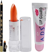 Adbeni 1 Pc Mini Orange Lipstick 1 Pc Eyelipliner Brown & 1pc Lip Guard By Viveka(Set of 3) - Price 99 59 % Off  
